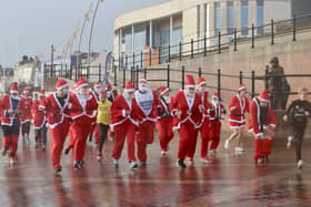 The runners get under way at Sunday's Santa Chase in Bridlington PHOTOS BY TCF PHOTOGRAPHY