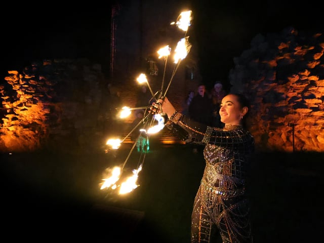The fire act was amazing
