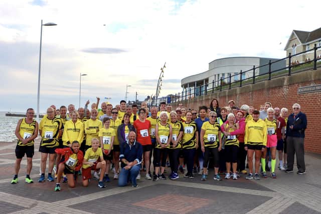 The Bridlington Road Runners athletes at the Naked 5K challenge event.