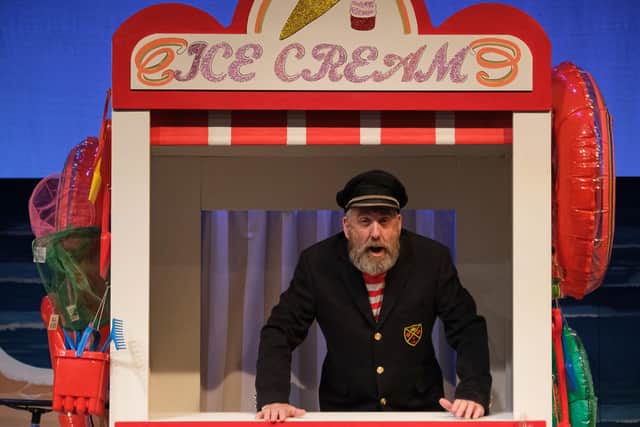 Stephen Brailsford as Captain Cliff in a show for under six-year-olds (Credit: Tony Bartholomew)