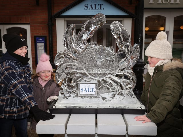 A super Bridlington Ice Trail sculpture.