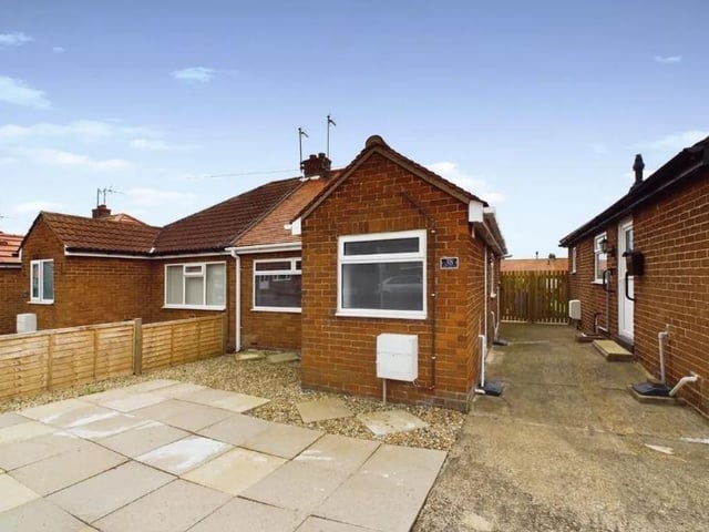 This one bedroom semi-detached bungalow is for sale with Hunters for £135,000.