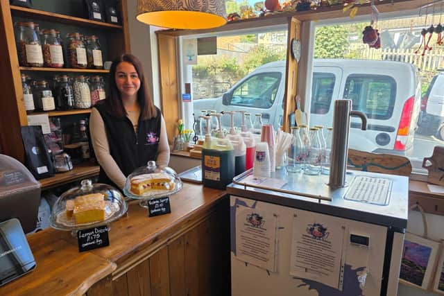 Kim Johnson developed the concept for Udderly Dale-icious with her fiance Fred Thompson.