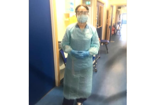 This is Alesha Currer, who works on the Covid ward at the Royal Infirmary of Edinburgh.