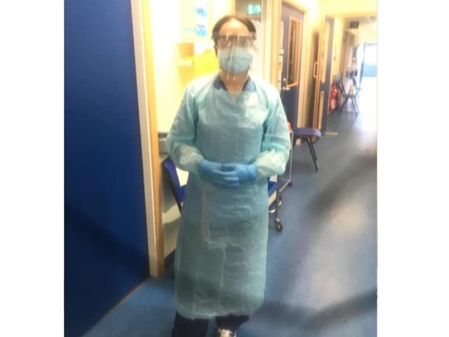 This is Alesha Currer, who works on the Covid ward at the Royal Infirmary of Edinburgh.