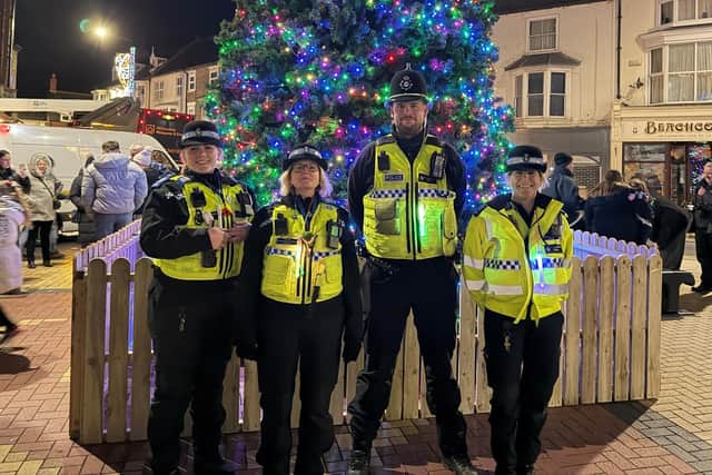 Police in Bridlington are working hard to keep shoppers safe