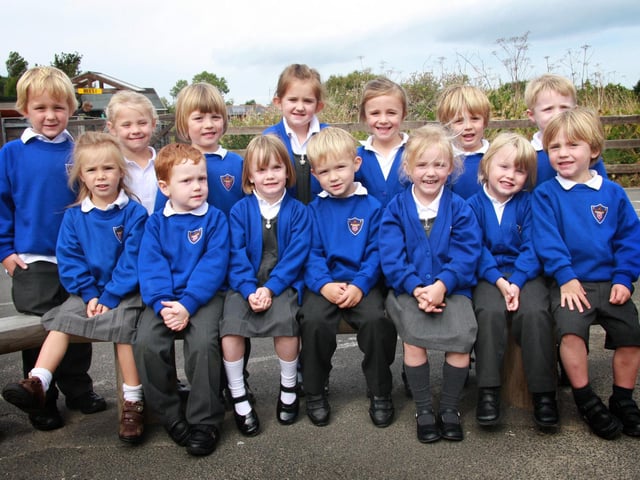 New starters at Ruswarp School (2009).