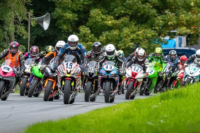 Racing returns to Oliver's Mount. Photo by Steve McDonald