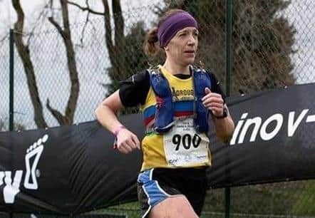 Rhona Marshall was the first Scarborough AC runner across the finish line at the annual Brass Monkey Half Marathon.