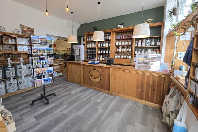 Inside the shop at Off the Scale, Castleton.