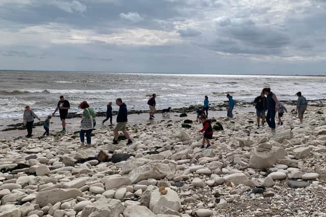 Visitors can to try their hand at beachcombing or creating unique marine artwork.