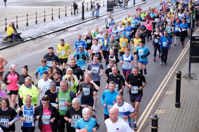 Runners in action at the 2024 McCain Yorkshire Coast 10K. Photo by Richard Ponter