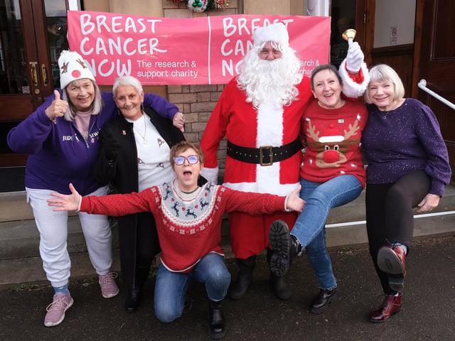 Sewerby WI supporting breast cancer fundraising.