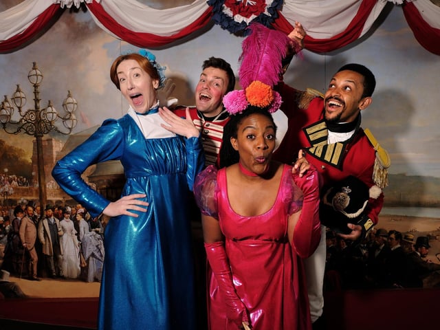 The cast at the Tramway!