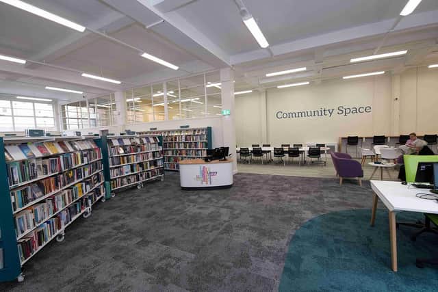 Staff have created a temporary area for children in the community space section of the library to use until Monday.