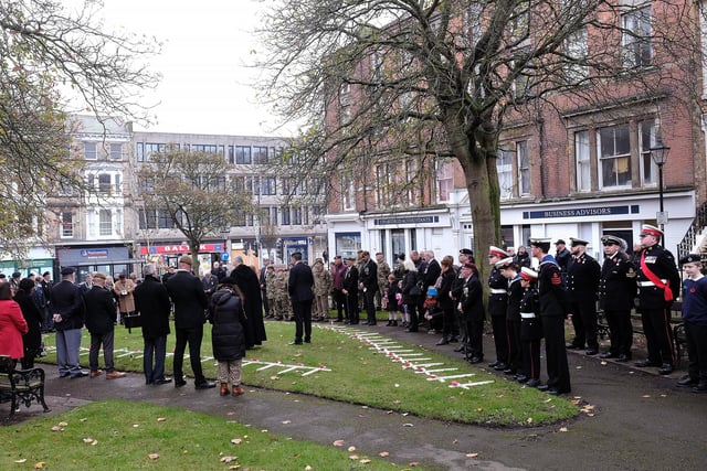 Representatives were present from many branches of the armed forces