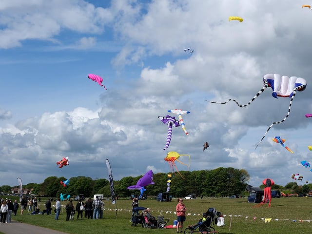 Hundreds of visitors descended on the venue to watch the fantastic display.