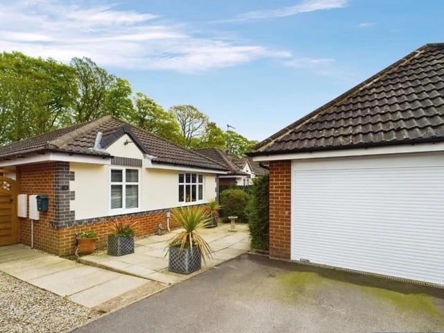 This three bedroom detached bungalow is for sale with Hunters for £250,000.