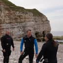 Robert E Fuller (second right) chats with Snorkelling Environmental Adventure members. Image courtesy of Robert E Fuller