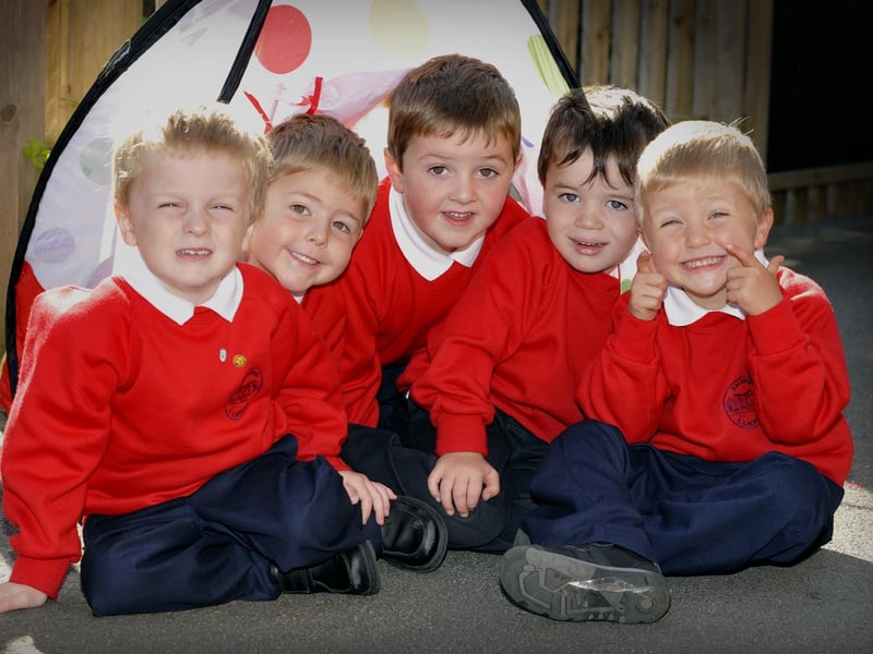 2009. Hackness School new starters (not L-R) Freddie Lockey, Harvey Watson, George Field, Eddie Johnson and Finley Craven.