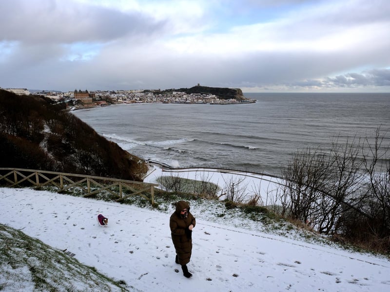 Walking on South Cliff.