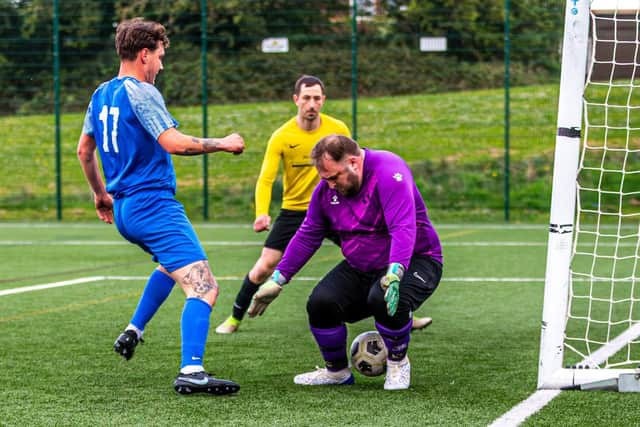 Rhys Kipling scored in the win for the Fishermen. Photo by Brian Murfield