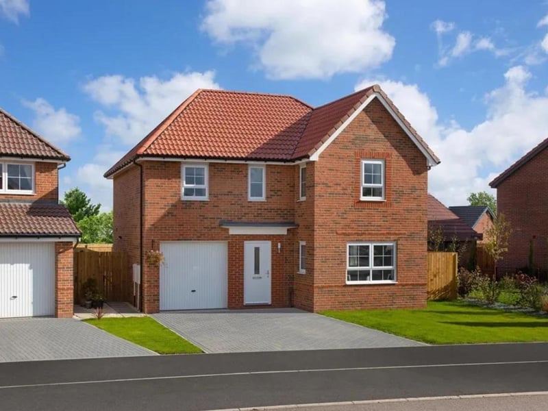 This four bedroom detached new-build house is for sale with Barratt Homes - The Sands for £335,000.