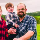 Chris Trousdale, pictured with children Isaac and Peter.
