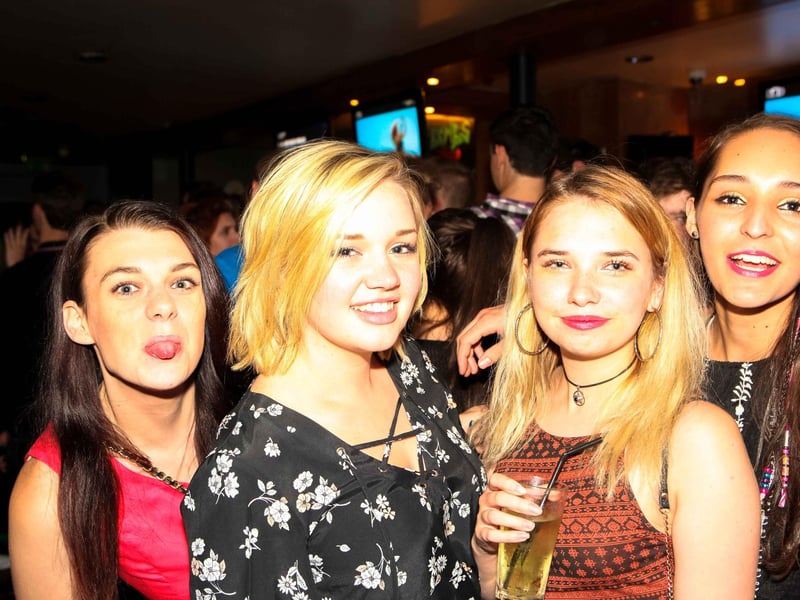 Sadie, Helena, Kirsty & Kat in Blue Lounge.