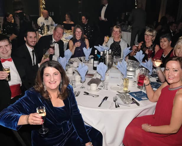 The Saint Catherine's Hospice table at last year's Scarborough News Business Awards