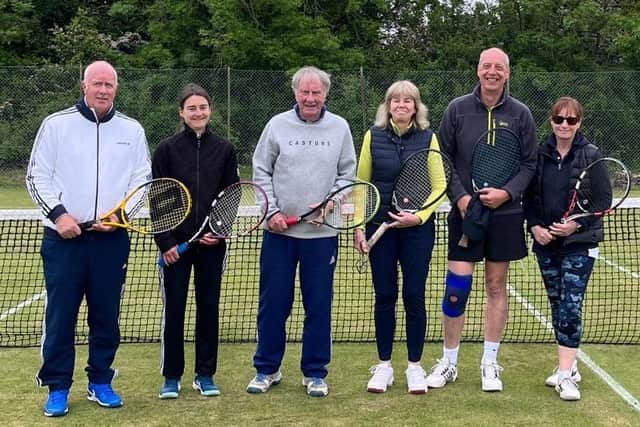 Hackness & Scarborough Tennis Club Mixed B team.