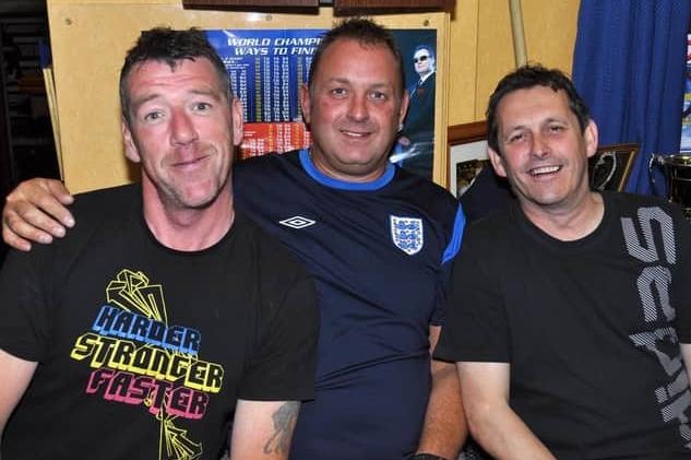 Chris, Paul and Brian in the Corporation Club.