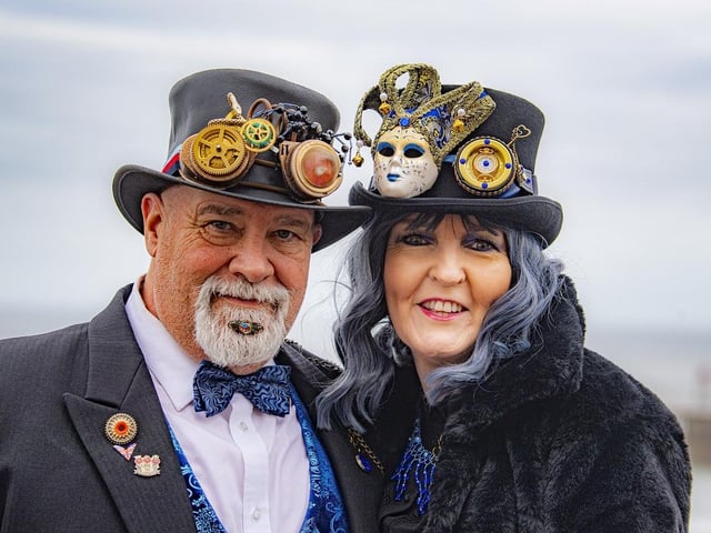 Craig Ward and Susan Smart in costume for the event.