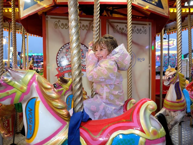 Enjoying the carousel!