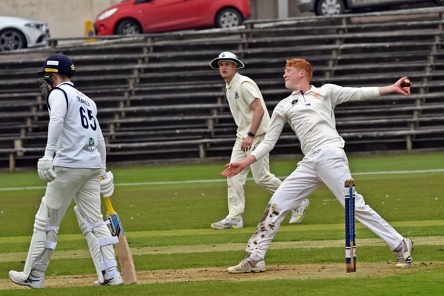 Clarke Doughney took three wickets against Woodhouse Grange.