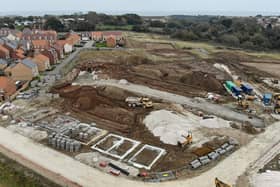 The removal of a footbridge over Scalby Beck at a major housing development is recommended for refusal by North Yorkshire Council. (Picture from the site in earlier development).