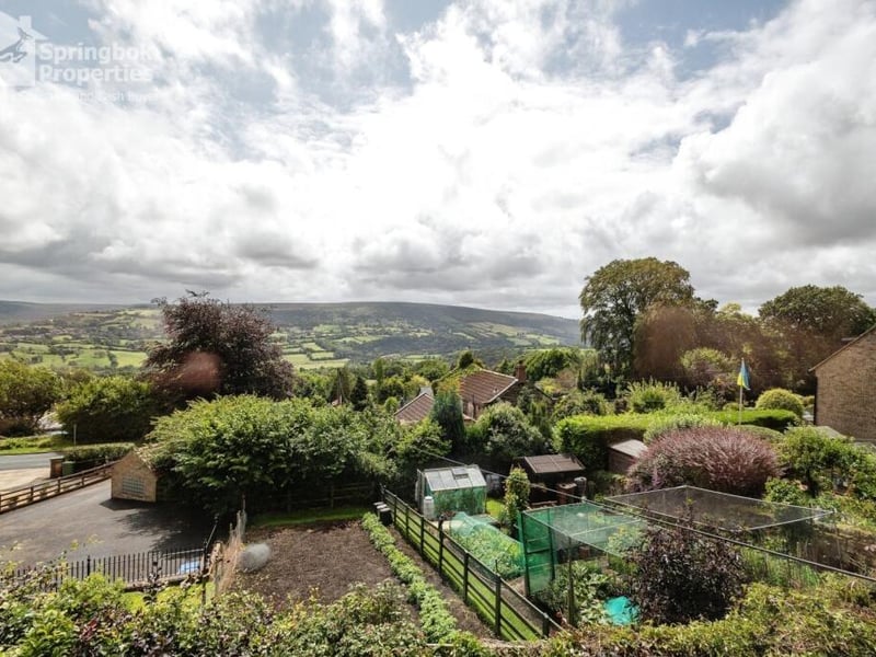 The stunning view of countryside from the property.
