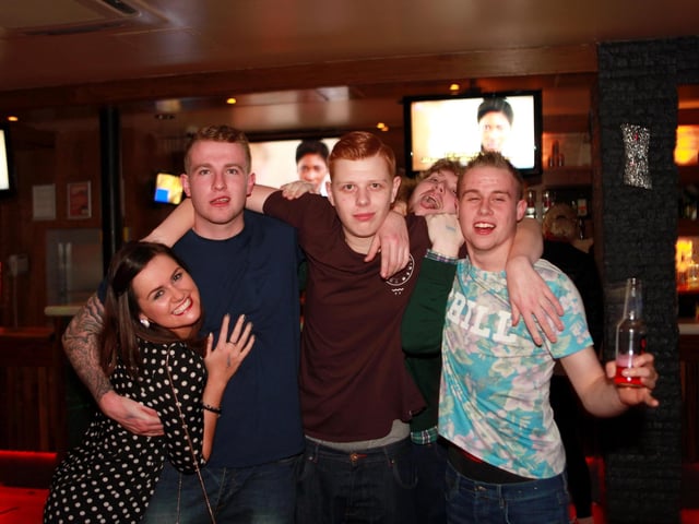 Lauren, Jack, Gingi, Steve and Sean in Blue Lounge.