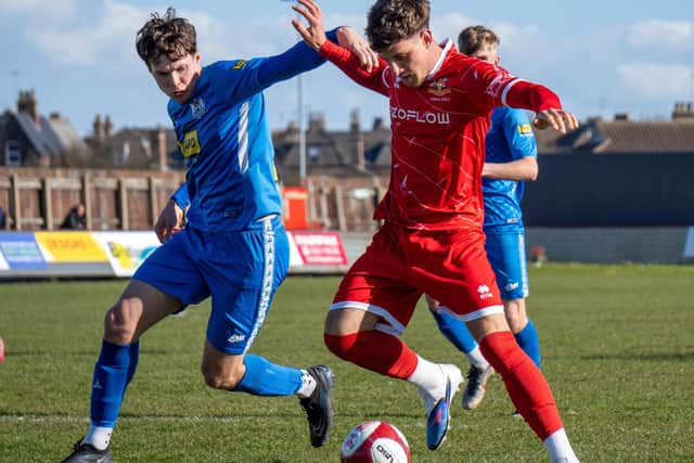 Brid Town tangle with Newton Aycliffe. Photo by Lucy Sharpe