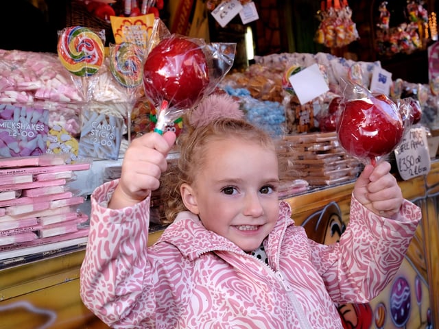 Always time for a toffee apple.