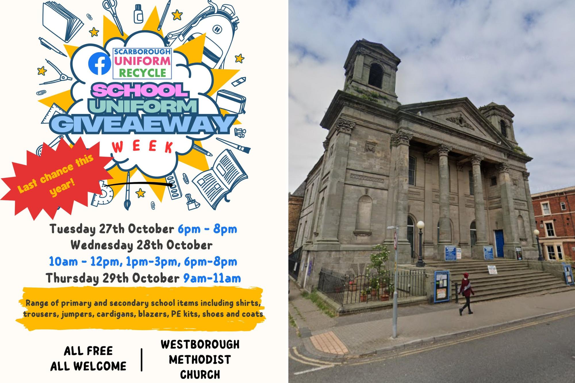 Scarborough free school uniform giveaway returns this October