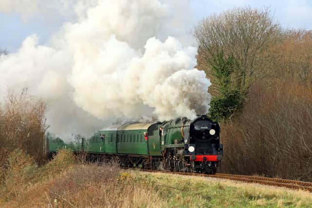 No 34028 Eddystone is heading to North Yorkshire Moors Railway. Image: ANDREW P.M. WRIGHT