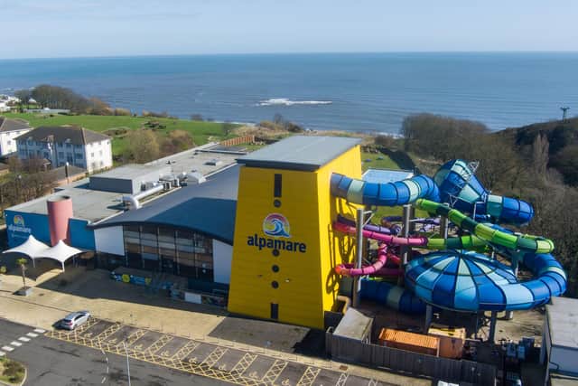 The Alpamare attraction on Scarborough's North Bay.