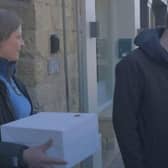 Screen grab of the Reuben Owen: Life in the Dales, with the Botham's of Whitby birthday cake picked up!