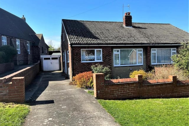This two bedroom and one bathroom semi-detached bungalow is currently for sale with Ellis Hay for £210,000.