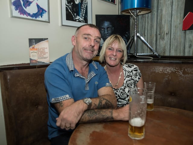 Darren & Jackie having a good time in The Mist Bar.