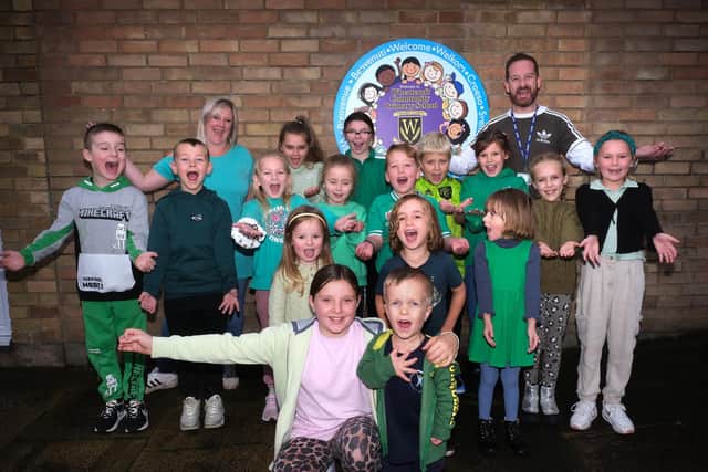 Pupils and staff at Wheatcroft School turned out in a sea of green clothing and accessories on Friday, October 27 to celebrate International Dwarfism Awareness Day