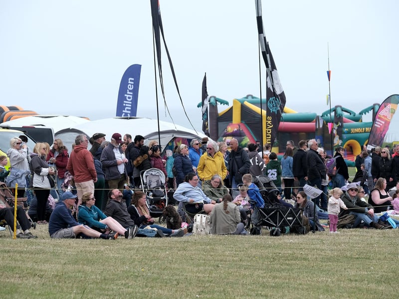 Spectators enjoying the event.