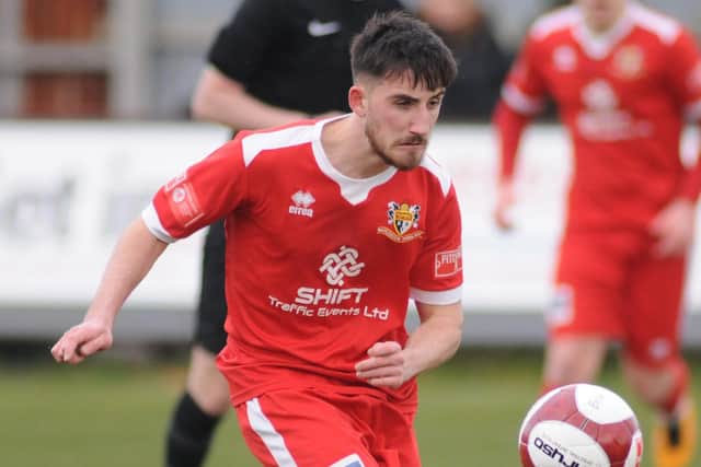 Ali Aydemir was the man of the match for Bridlington Town against Stockton Town