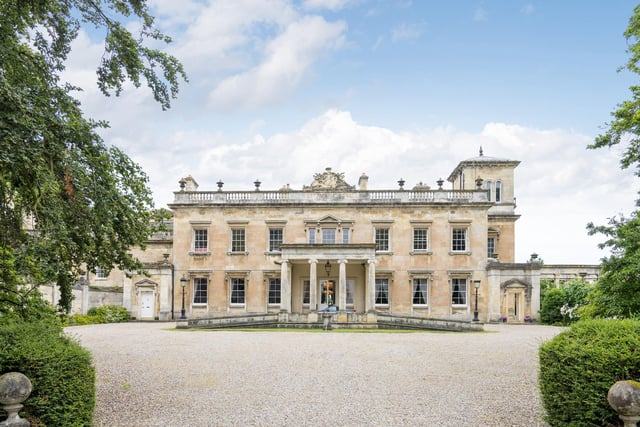 The imposing frontage of the mansion that is on the market for the first time in 40 years.